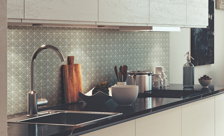 Unqiue color cornwall slate matte modern kitchen backsplash tiles