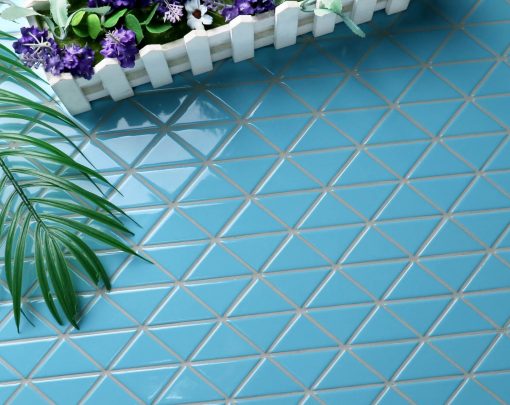 TR2-SA-P2Z_baby blue porcelain triangular tile for pools