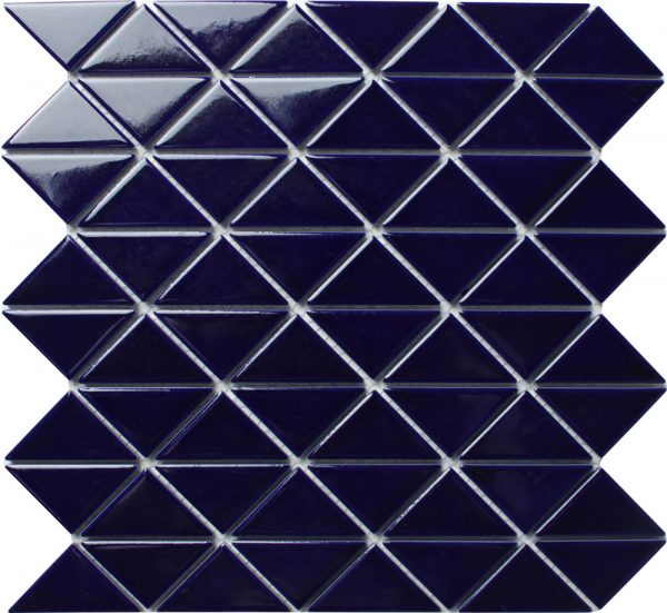 TR2-SA-P4Z_federal blue 2 inch porcelain triangle pool tiles mosaic