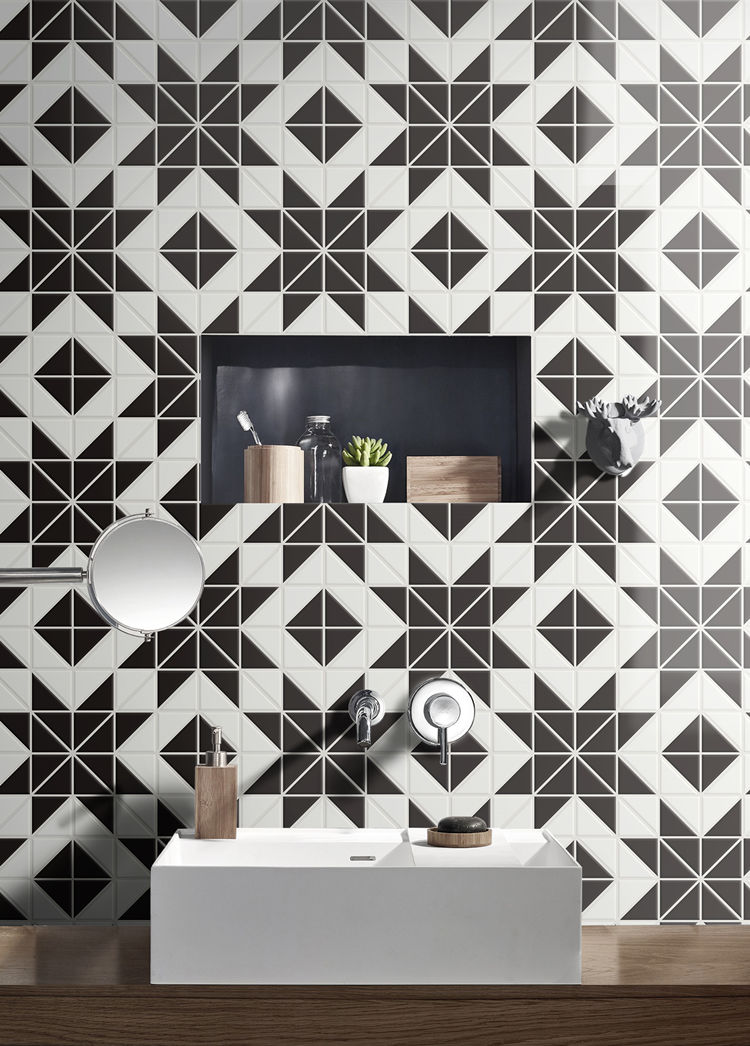 blossom geometric mosaic tile patterns for bathroom backsplash