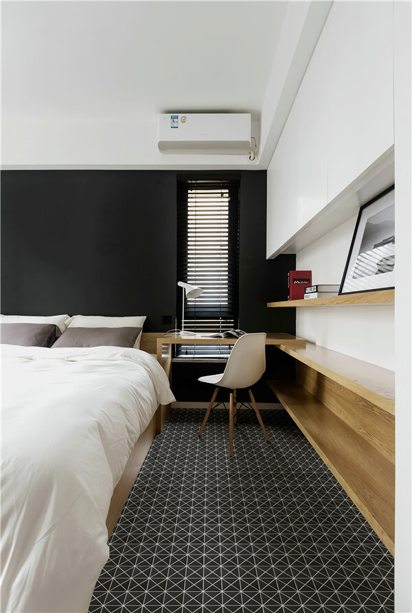 unglazed triangle black mosaic floor tiles for classic bedroom TR2-UB