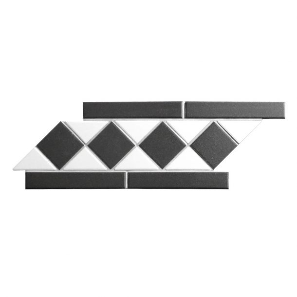 Buy Square Triangle Unglazed Border Tile Patterns for Kitchen Design ...