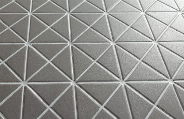 T2-CSG-PC-unglazed gray triangular tiles mosaic (2)