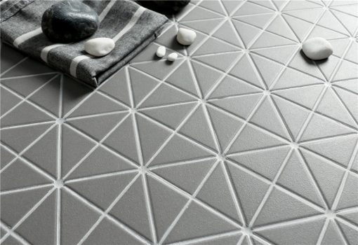 T2-CSG-PC-unglazed gray triangular tiles mosaic (3)