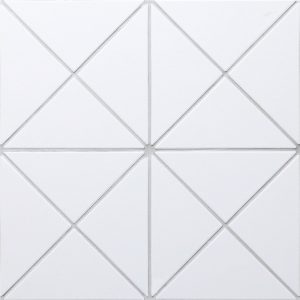 T4-CSS-PC-4 inch unglazed white triangle shape porcelain mosaic backsplash (1)