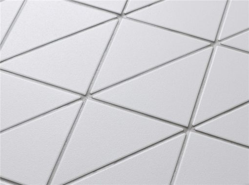 T4-CSS-PZ-4 inch porcelain unglazed white triangle wall tiles (3)