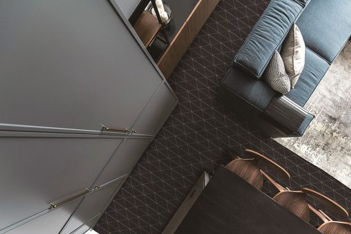 T4-CSB-PZ-4 inch unglazed fullbody porcelain black triangle mosaic tiles for interior flooring