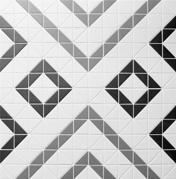 T2-CSD-KP-2 inch unglazed triangle geometric floor tile design (3)