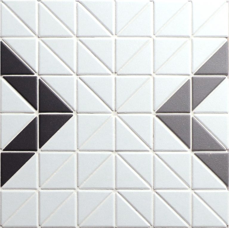 T2 Csd Sg 2 Inch Unglazed Porcelain Triangle Geometric Mosaic Tile