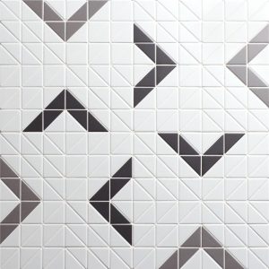 T2-CSD-SG-2 inch unglazed porcelain triangle geometric mosaic tile patterns (2)