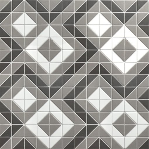 T2-CSD-GW-unglazed 2 inch porcelain triangle geometric tiles mosaic (2)