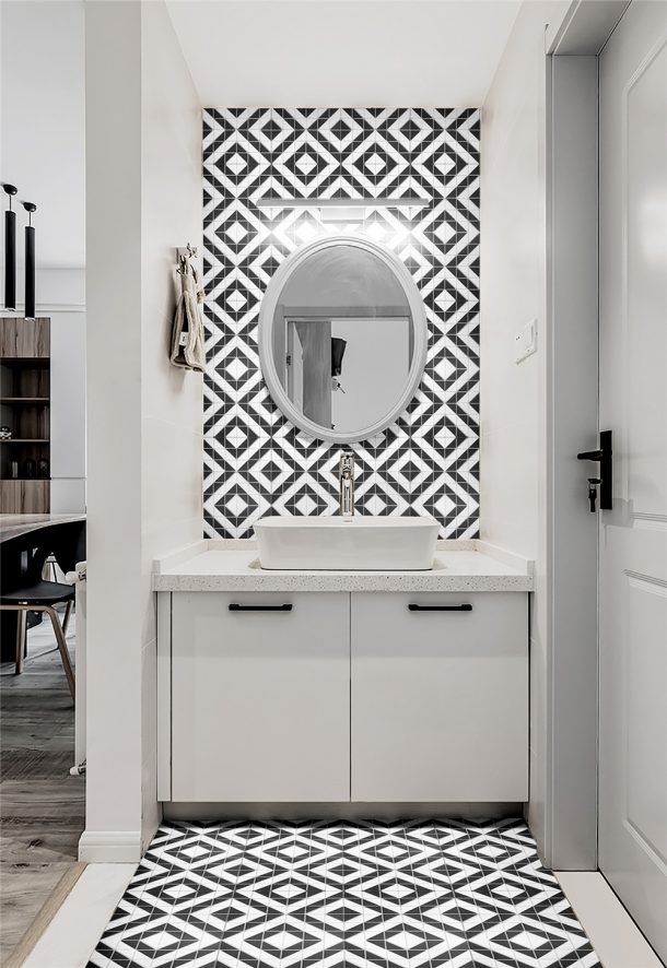 Castle Unglazed 2" Magic Cube A Pattern Triangle Mosaic Geometric Bathroom Floor Tiles ANT