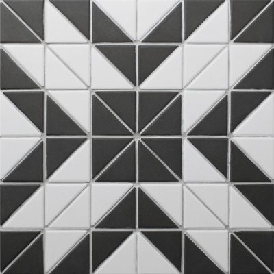 T2-CS-MQB-2 inch fullbody black white porcelain geometric mosaic kitchen floor tiles (2)