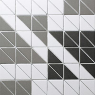 T2-CSD-FM-2 inch porcelain unglazed geometric pattern tiles triangle mosaic (1)