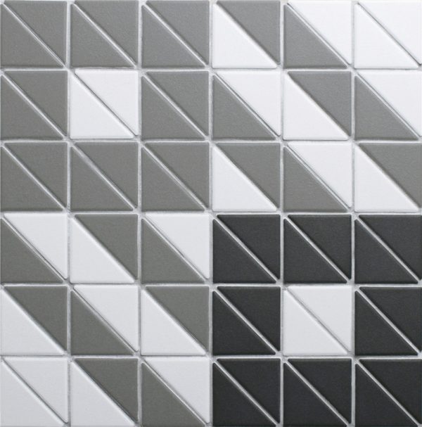 T2-CSD-MR-unglazed porcelain geometric floor tile triangle mosaic (1)