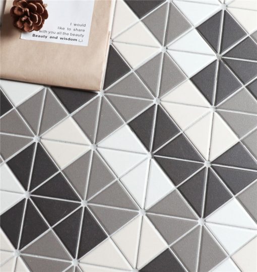 T2-CSD-TE-2 inch unlgazed porcelain triangle tetris pattern geometric wall tiles (3)