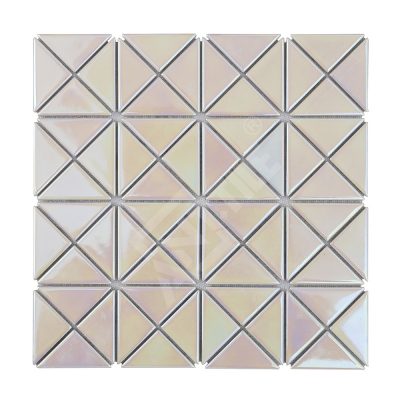 TR2-IRD-GWP-2 inch triangle porcelain white iridescent mosaic tiles (1)