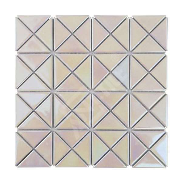TR2-IRD-GWP-2 inch triangle porcelain white iridescent mosaic tiles (1)