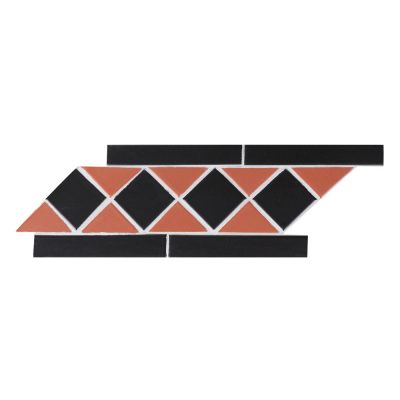 B-T2-UB-R-unglazed black and red porcelain border tiles (1)