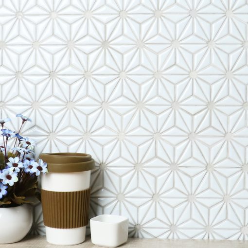 CZG204CD-wholesale mini triangle flower pattern porcelain white mosaic tiles backsplash (1)