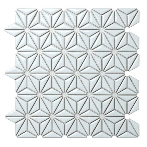 CZG204CD-wholesale mini triangle flower pattern porcelain white mosaic tiles backsplash (6)