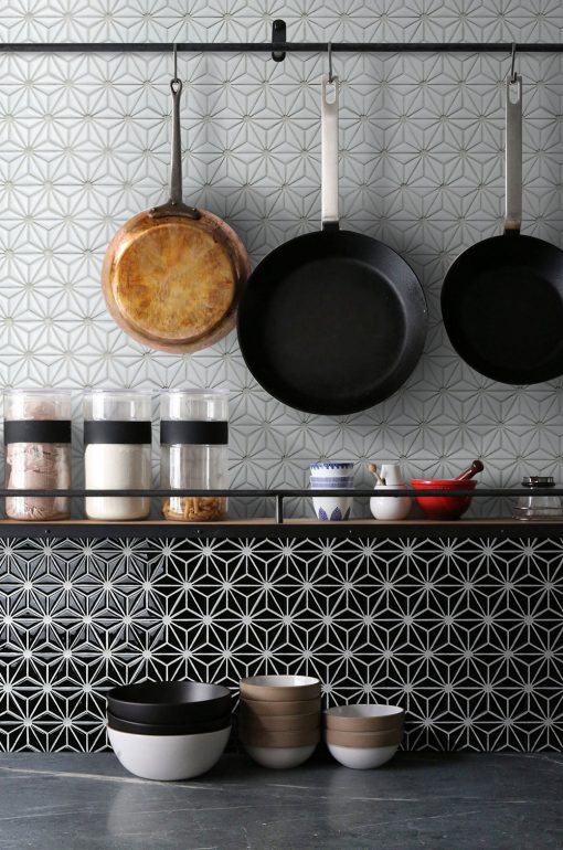 CZG204CD-wholesale mini triangle flower pattern porcelain white mosaic tiles backsplash kitchen