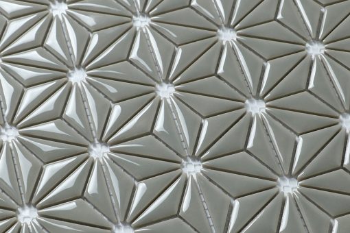 CZG301CD-wholesale mini triangle flower pattern porcelain smoke grey mosaic tiles (5)