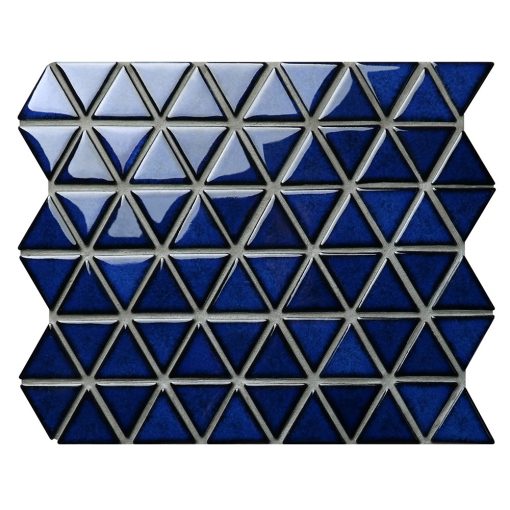CZO657A-wholesale 2 inch porcelain glazed cobalt blue regular triangle mosaic tiles (1)
