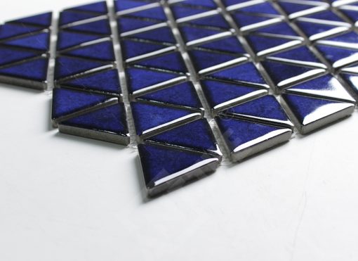 CZO657A-wholesale 2 inch porcelain glazed cobalt blue regular triangle mosaic tiles (5)