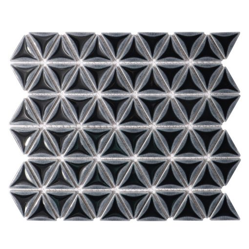 ZOB1103-foshan supplier concave dark blue porcelain triangle mosaic tiles (2)